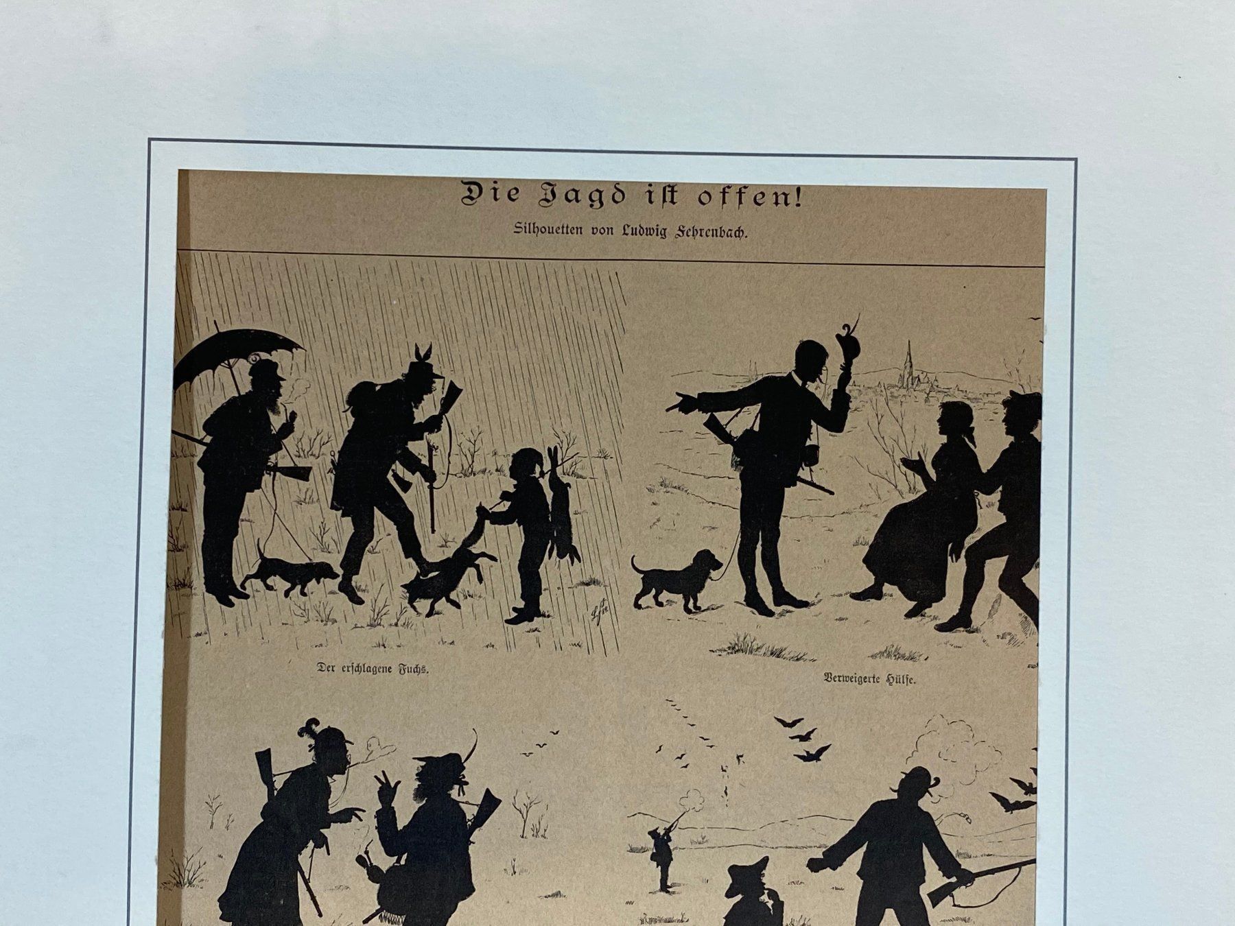Poster & Bilder: Silouetten von Ludwig Strenbach – Gebraucht aus Vaduz von hirschjager 2