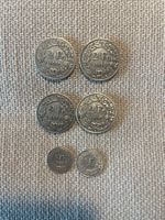 Silber CH Münzen, 37.575g=über eine Unze (1,2 Oz) Feinsilber