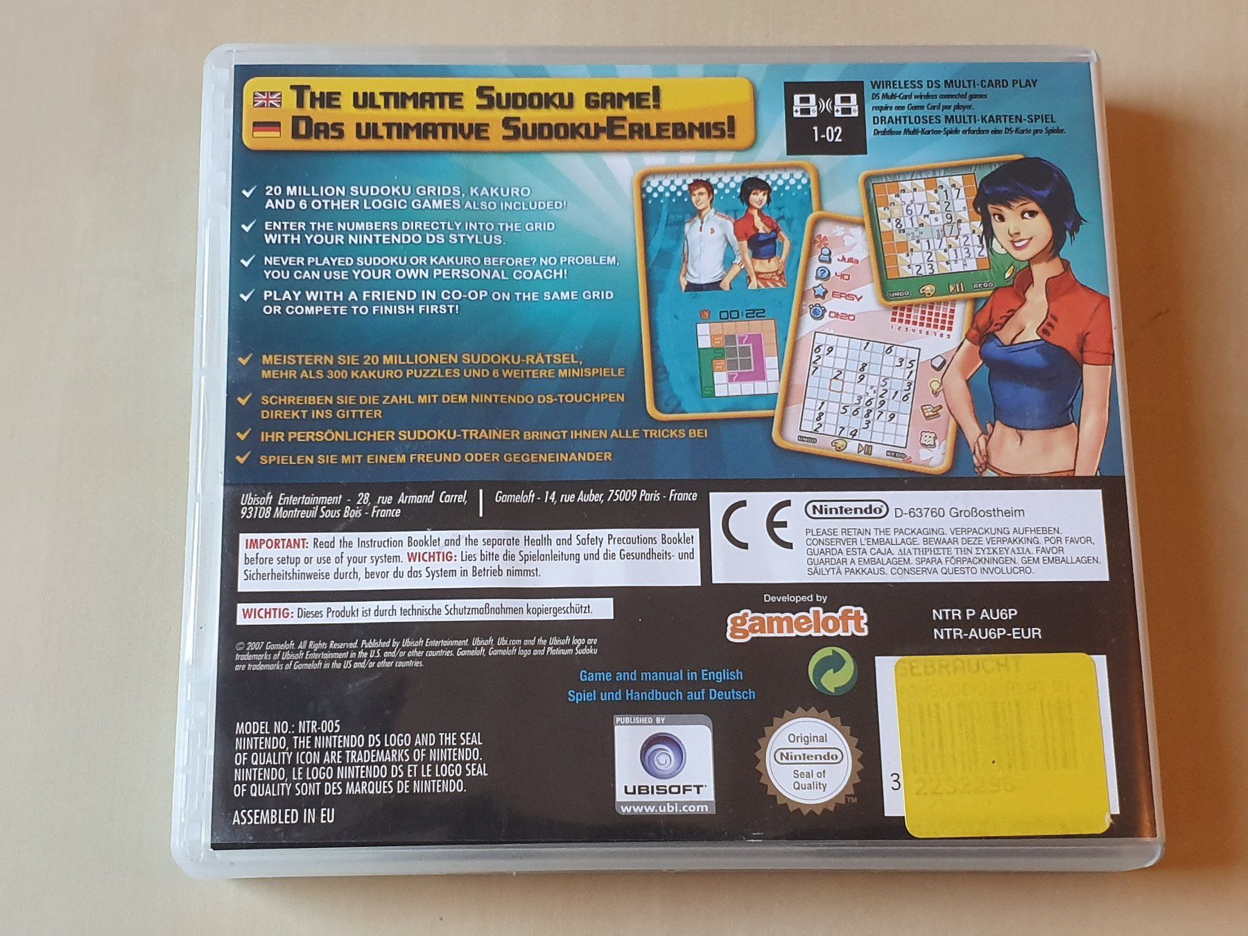 Nintendo Giochi: Platinum Sudoku – Usato da Stansstad venduto da collectorsshop 1