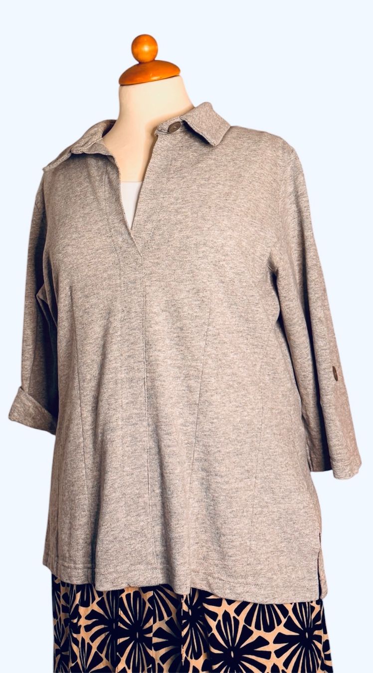 Camicette: NEU Blusenshirt ZEITLOS by LUANA  hellgrau, Gr2 /40 – Nuovo (secondo la descrizione) da Würenlos venduto da ffrance3 4
