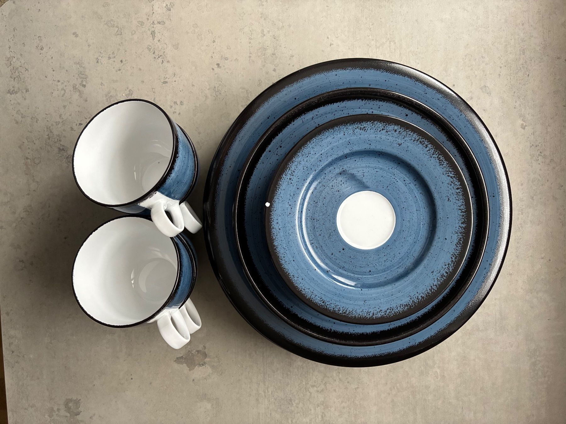 Set di piatti: Geschirrset Lunasol blau, 20-teilig – Usato da Thayngen venduto da Liv-24 1