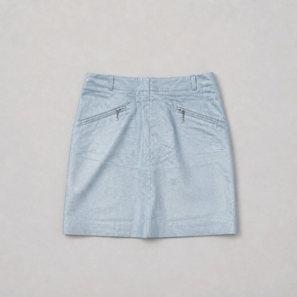 H&M Röcke: H&M Rock Hellblau Metallic Gr. 36 Baumwolle – Neu (gemäss Beschreibung) aus Füllinsdorf von Sunnebliemli7