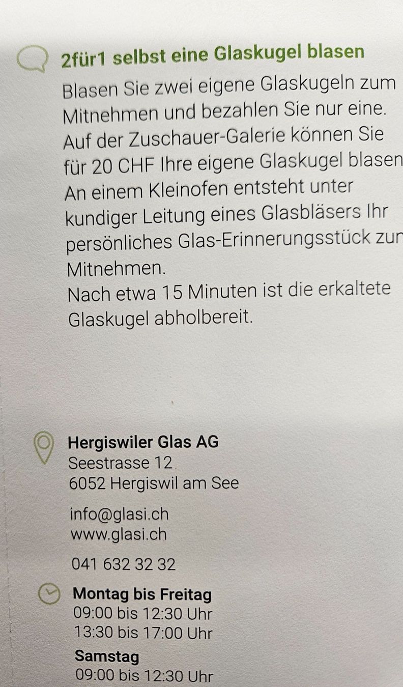 Buoni: Glasi Hrgiswil Glaskugeln blauen – Nuovo e nell'imballaggio originale da Uezwil venduto da Jasmin_ 1
