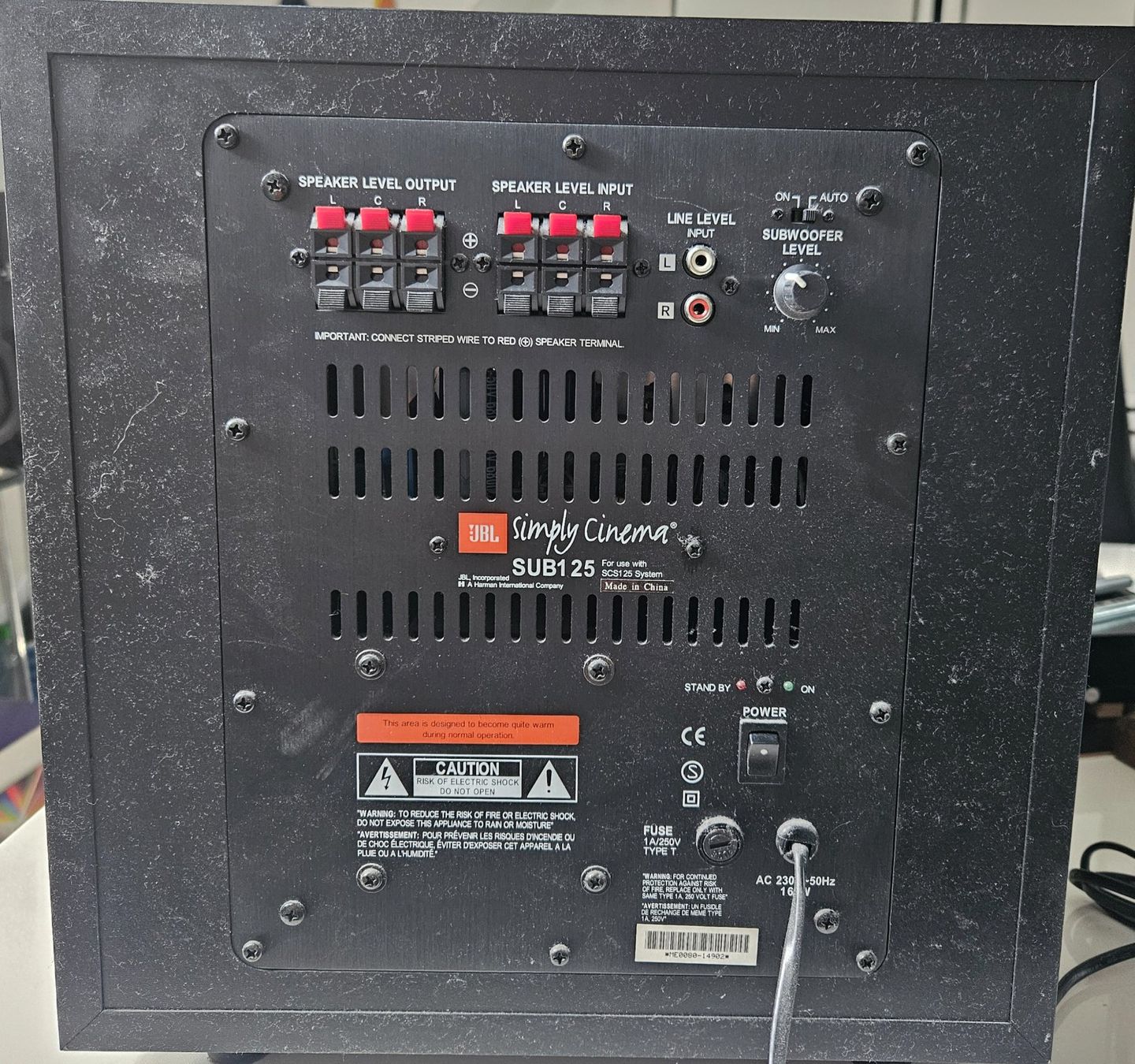 JBL Home Cinema: JBL Subwoofer SUB125 – Usato da Liebefeld venduto da Straycats 1