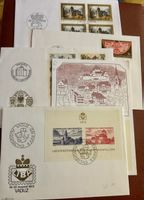 Lot de 4 FDC et 1 carte maximum du Liechtenstein 🇱🇮