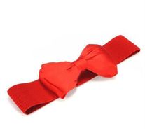 NEUER Stretch Gürtel rot Masche für Gr. XS, S, M - 202469