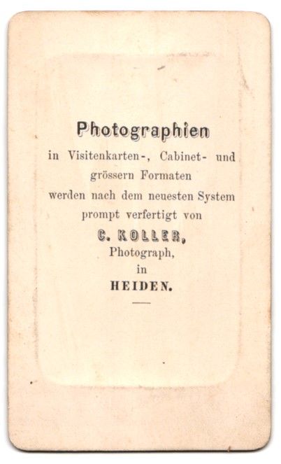 Fotografie & Manifesti: Fotografie C. Koller, Heiden, Ältere Da – Usato da Berlin venduto da bartko-reher 1