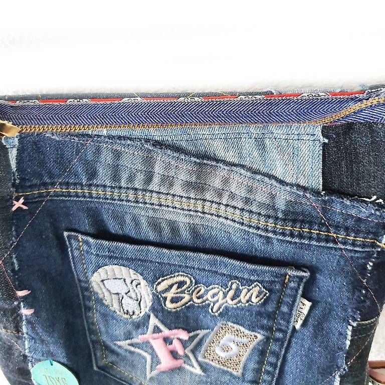 Borse: Upcycling Patchwork-Jeanstasche swiss Handmade ✨ – Nuovo e nell'imballaggio originale da Widnau venduto da Marakumba 5