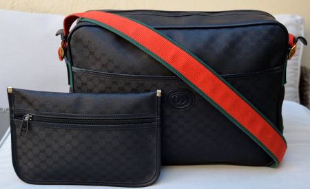 Gucci Supreme Web Messenger / Tasche / sac