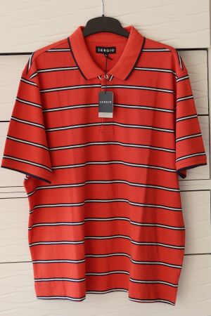Herren-Poloshirt Grösse 2XL von SERGIO, 100% Baumwolle - NEU