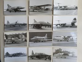 12 x Fotos von Flugzeugen (v.a. Militär) (Aviatik Lot 2)