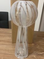 JOTEX Handmade Glas Vase Blumenvase weiss Top Zustand!