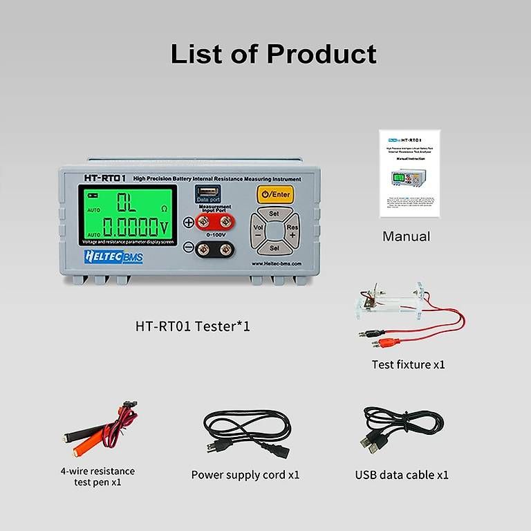 Messen: Heltec HT-RT01 Batterie-Innenwiderstandstester – Neu und originalverpackt aus Malans GR von BUYBEST-Schweiz 6