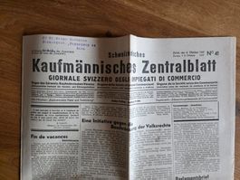 antike Zeitung - Schweizer. Kaufmännisches Zentralblatt 1937