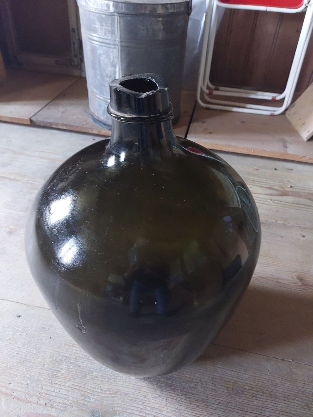 Accessori: Grosse grüne Most Glasflasche vinitage – Difettoso da Kloten venduto da Romy45
