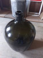 Grosse grüne Most Glasflasche vinitage