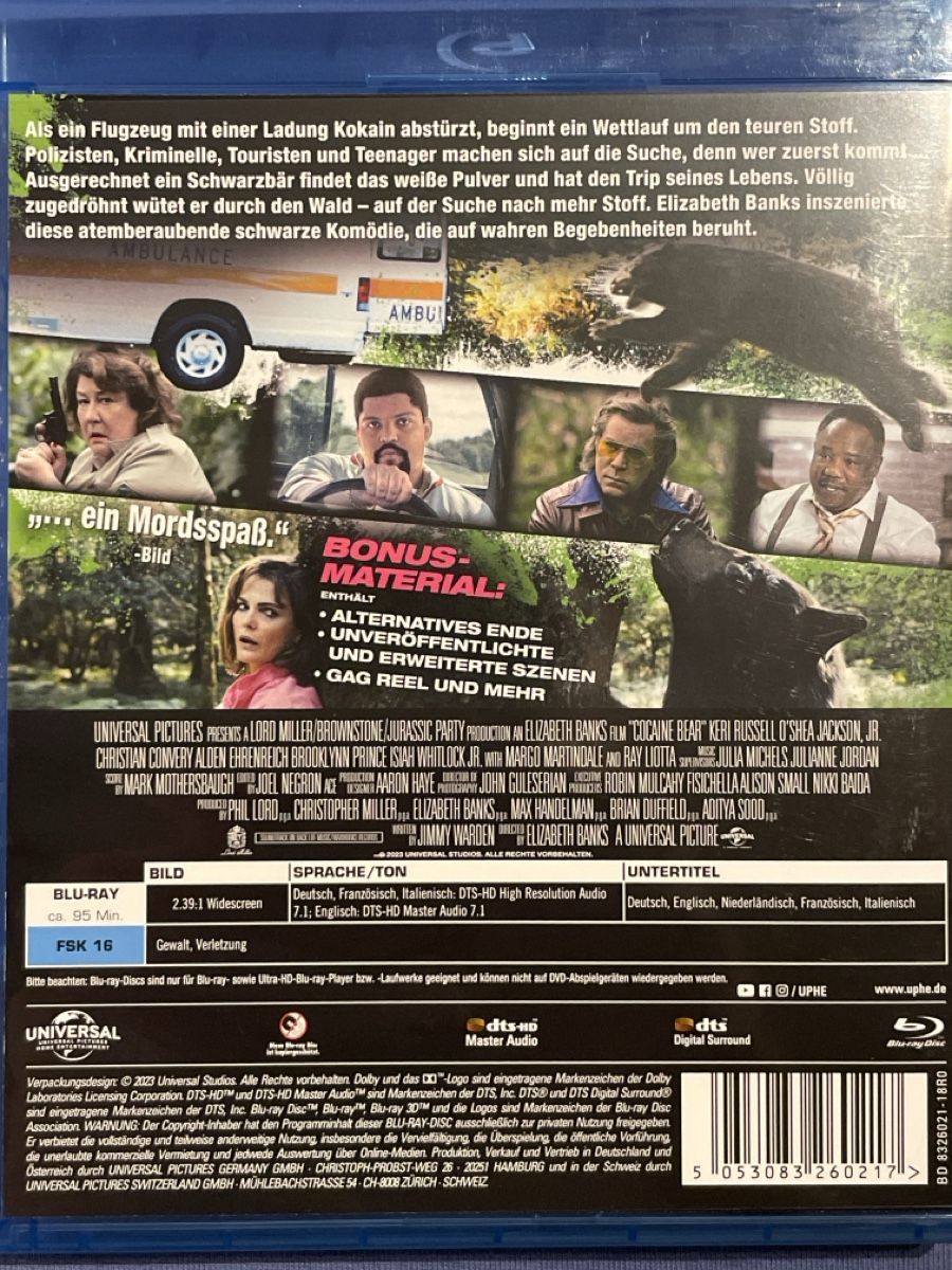 Tutti i DVDs: Cocaine Bear   (2023) – Nuovo (secondo la descrizione) da Waldenburg venduto da Gonzo8 1