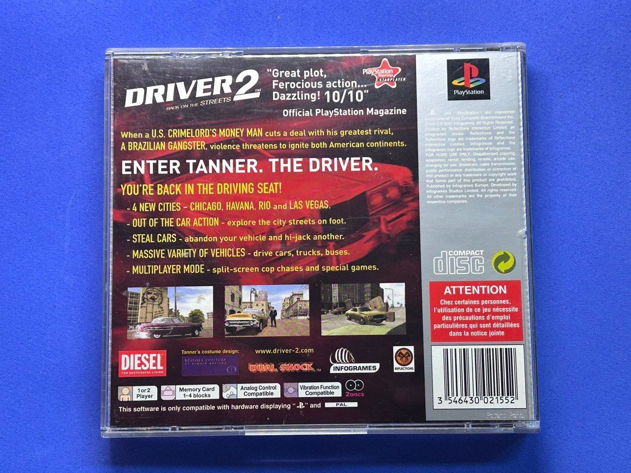 Sony Giochi: Driver 2: Back on the Streets per la console PlayStation 1 – Usato da Giubiasco venduto da LorisVale 1