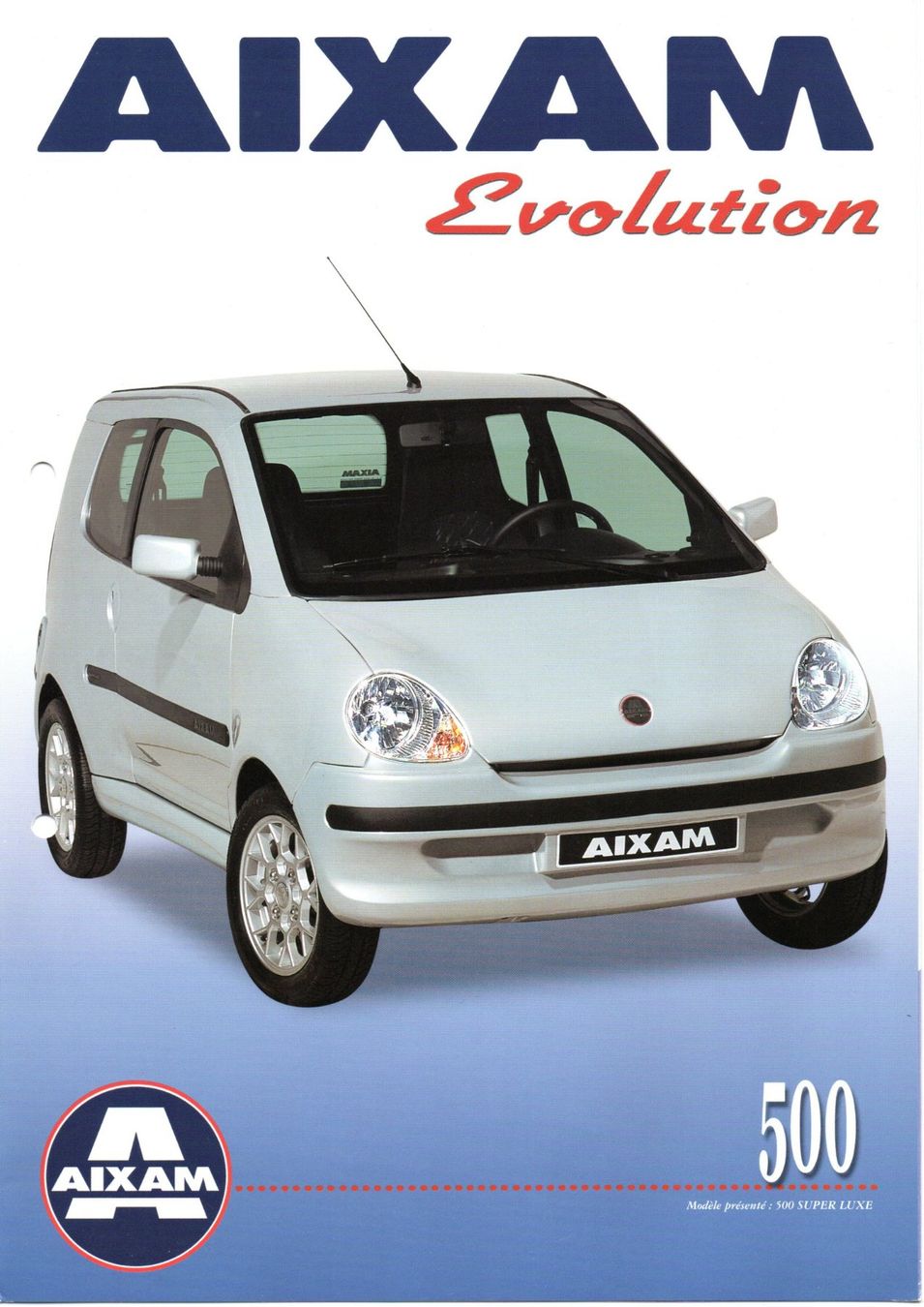 Aixam Automobili: Aixam 500 Evolution - Original Prospekt – Nuovo (secondo la descrizione) da Malans GR venduto da Chueche427
