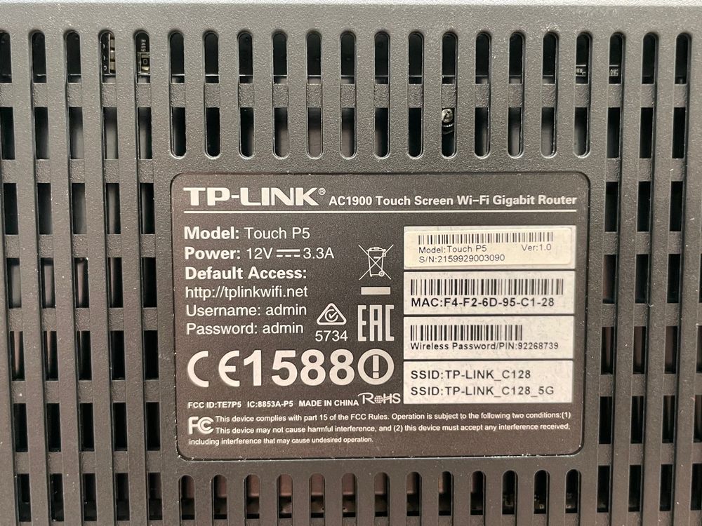 TP-LINK Touch P5 WLAN Router 2.4 GHz, 5 GHz 1.9 GBit/s | Kaufen auf Ricardo