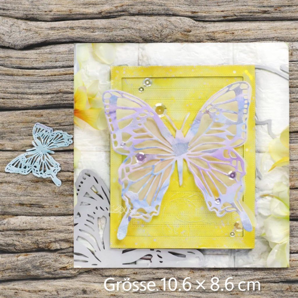 Sciablone: Neue Stanzschablone grosser Schmetterling – Nuovo e nell'imballaggio originale da Effretikon venduto da wenuss 1
