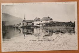 Fischerdorf Hurden bei Rapperswil 1902