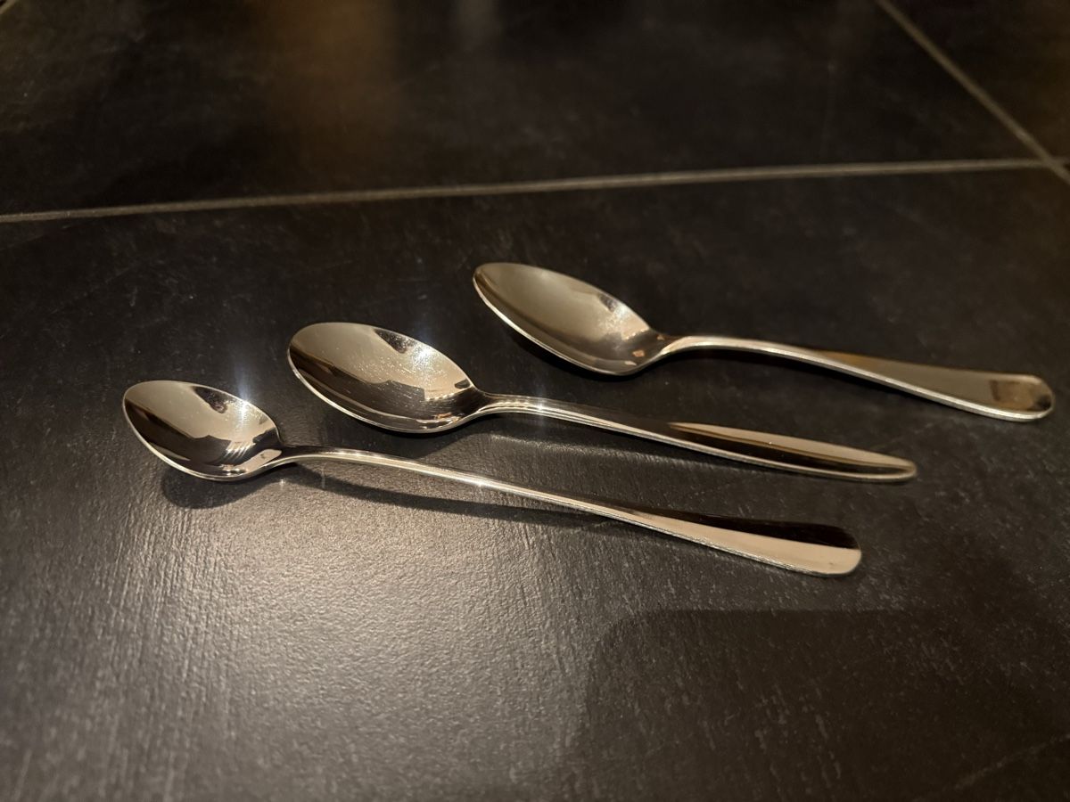 Cucchiai: 3er Set Löffel, verschiedene Grössen, Top Zustand – Usato da Perlen venduto da SPICE24 1