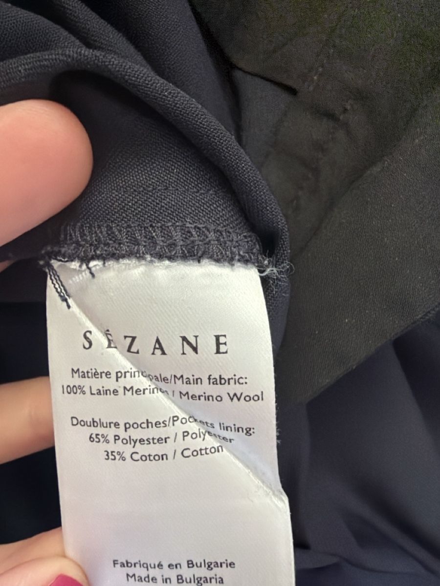 Sezane Pantaloni: Sezane pantalon marine Gustavo – Usato da Lausanne venduto da Pascal9999 3