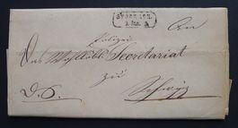 1852, Incomming von STOCKACH DE via Zürich nach SCHWYZ SZ