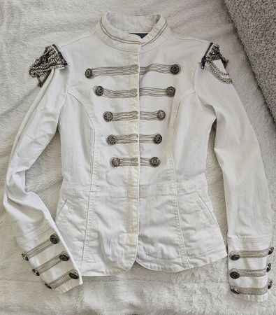 Veste Guess blanche style militaire XS édition limitée