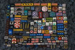 Lego bedruckte und Steine mit Sticker