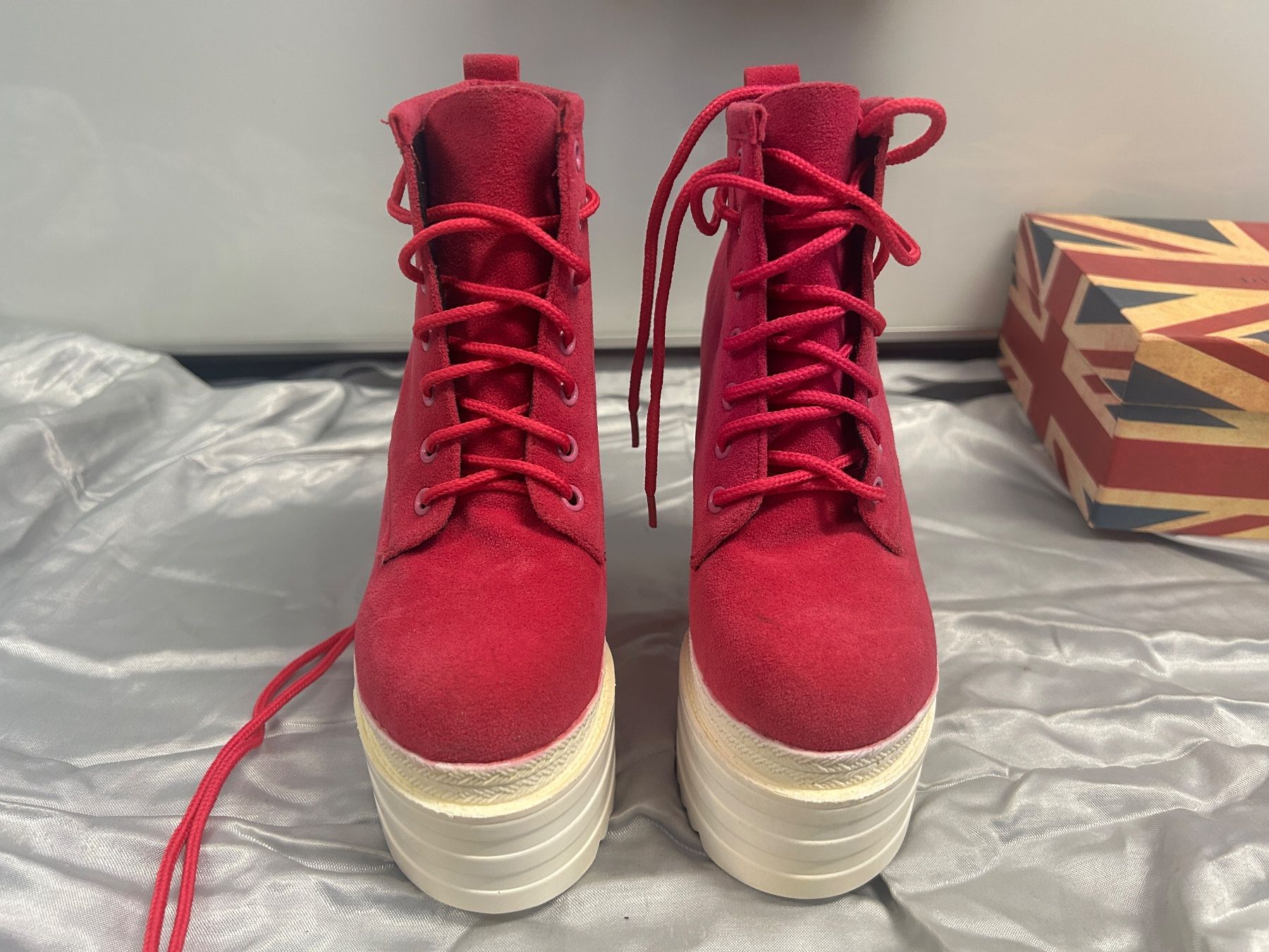 Scarpe da donna: Platform Plateau Schnürschuhe Stiefelette Gr 35 N – Nuovo e nell'imballaggio originale da Regensdorf venduto da Spyke55 2