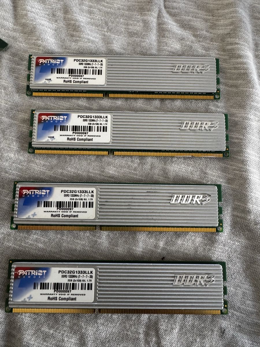 Memoria / RAM: Patriot 4x 2gb memory card – Difettoso da Vevey venduto da Eiden77