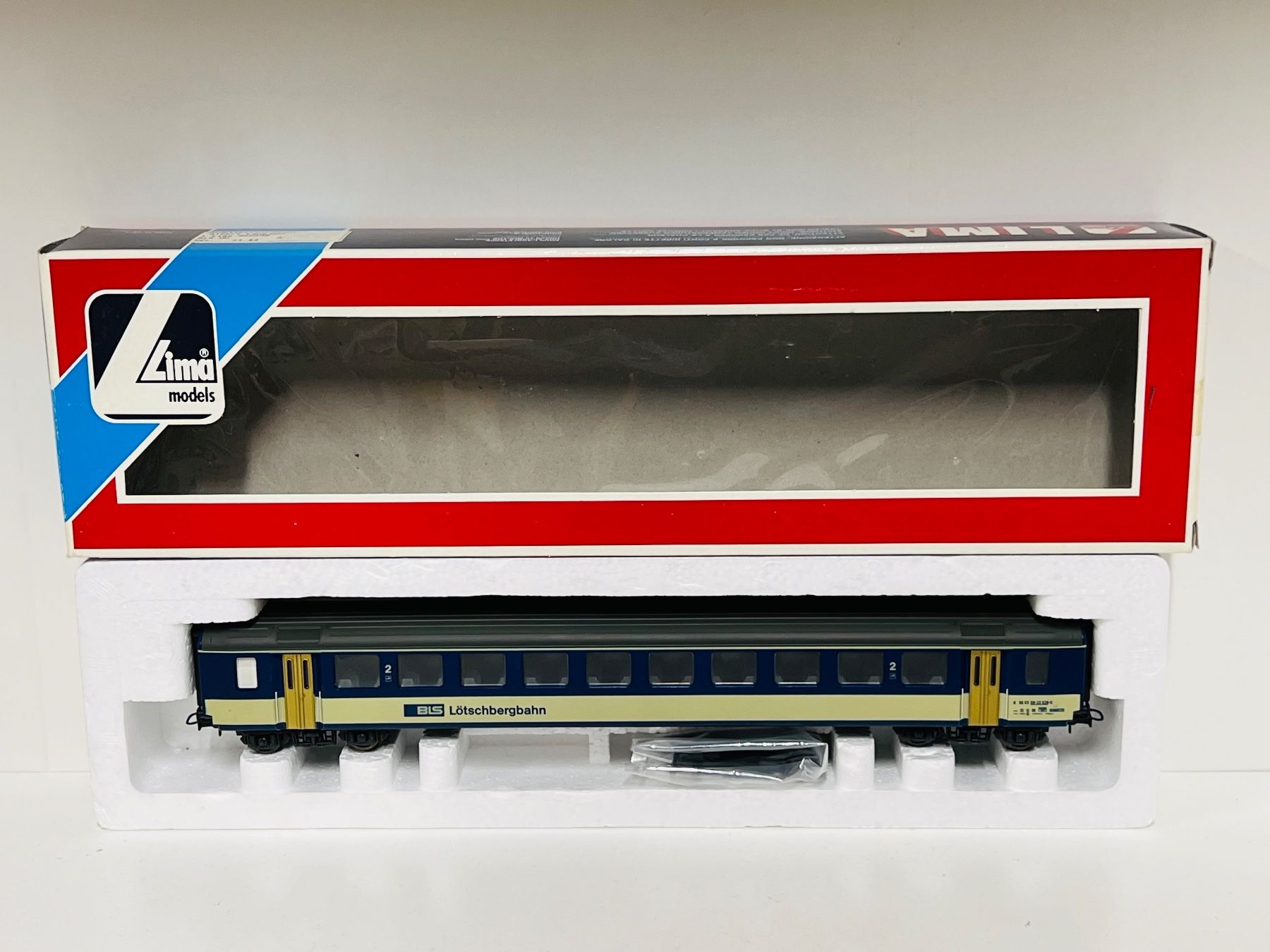 Lima Modellini di ferrovie: Lima 30 9290K BLS LÖTSCHBERGBAHN 2.Kl. H0 DC – Usato da Geroldswil venduto da TopTrain54 8