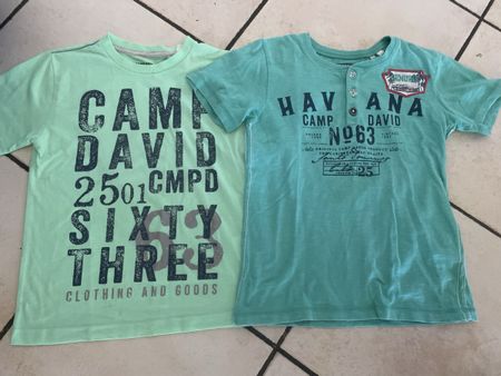 2 coole  T-Shirts Camp David Gr. 128 neuwertig