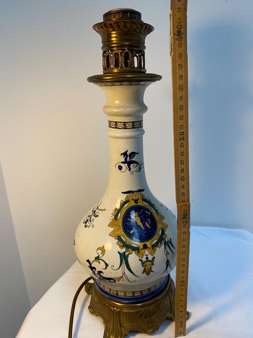 Lampen: Fayence Lampenfuss handgemalten – Gebraucht aus Basel von ota_2f9m 5
