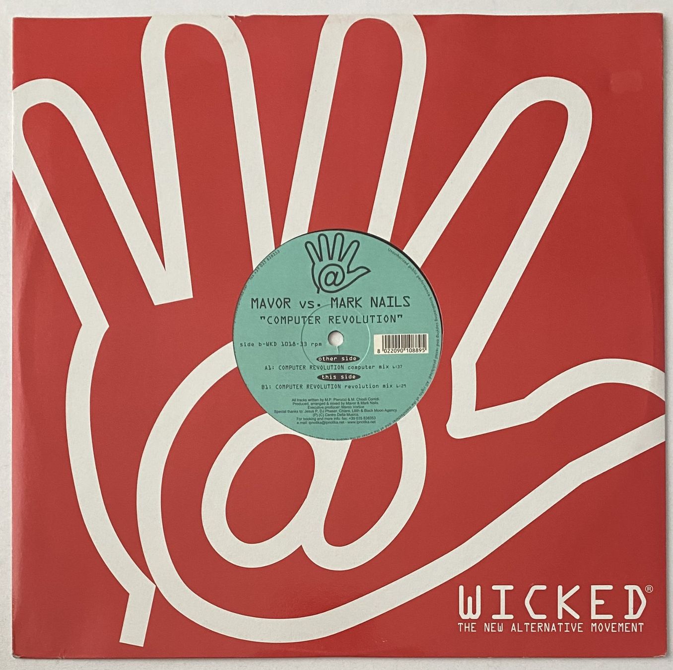 Dischi in vinile: Mavor vs. Mark Nails, Computer Revolution (Hardstyle) – Usato da Flums venduto da Empe1