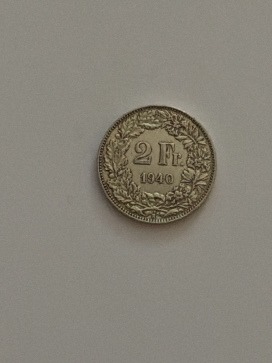 Toutes les monnaies: Pièce 2 Fr. 1940 Suisse  – D'occasion à Avry-sur-Matran par Khatim