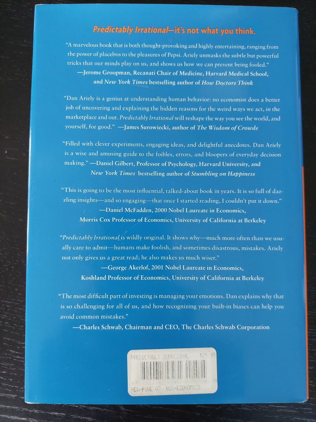 Libri: Predictably Irrational von Dan Ariely – Usato da Wiesendangen venduto da troawus 2