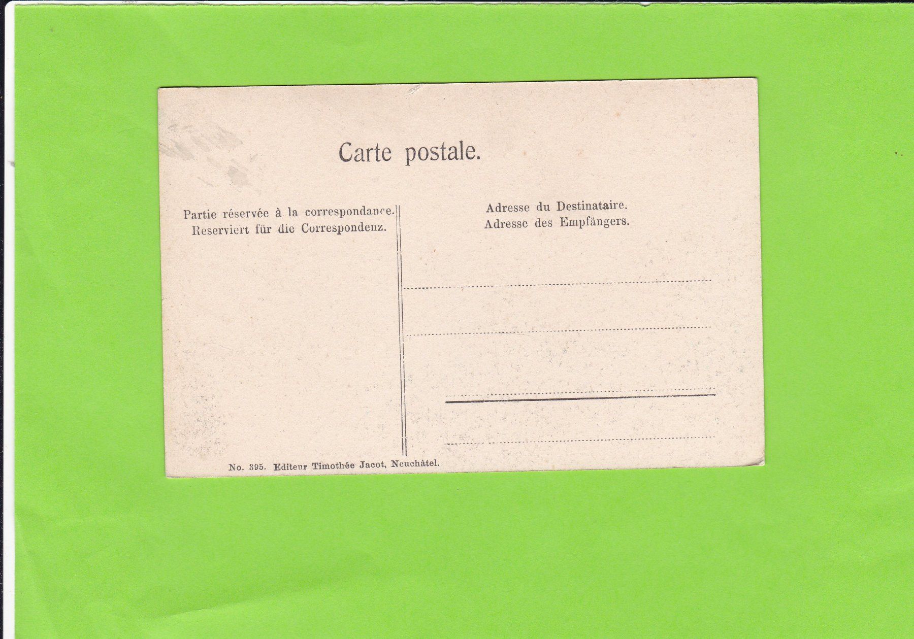 Cartoline postali: Neuchâtel. L'Evole – Usato da St. Peterzell venduto da neckertal 1
