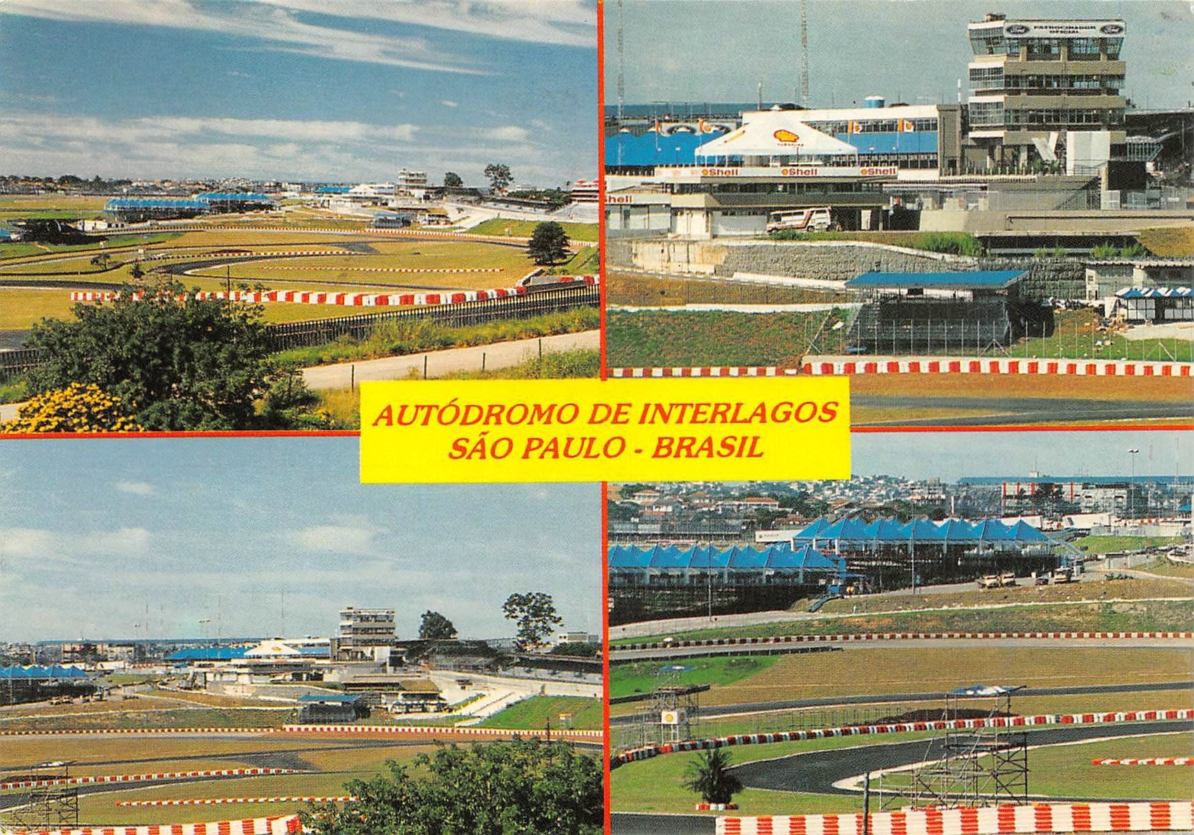 Ansichtskarten: Autodromo Interlagos, Sao Paulo, Luftpost – Gebraucht aus Ottikon b.Kemptth. von Neptun1974