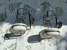 Seifen- u. Zahnputzglashalter, ART DECO, antik