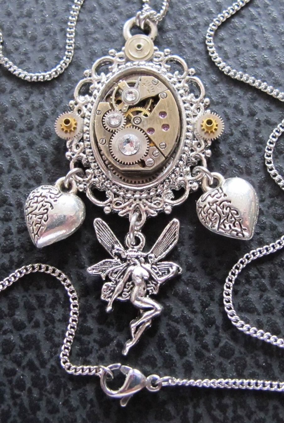 Ciondoli: Uhrknall`s Unikate Steampunk Halskette – Nuovo (secondo la descrizione) da Schwanden GL venduto da UHRKNALL