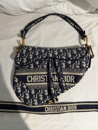 Authentic Dior Saddle Bag + Original Dior Shoulder Strap