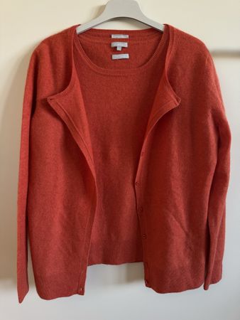 Ensemble cachemire Maddison, taille XL, gilet et pull