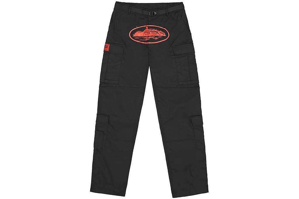 Pantaloni: Cargo corteiz rouge/noir guerillaz – Usato da Morges venduto da bir_9rsr