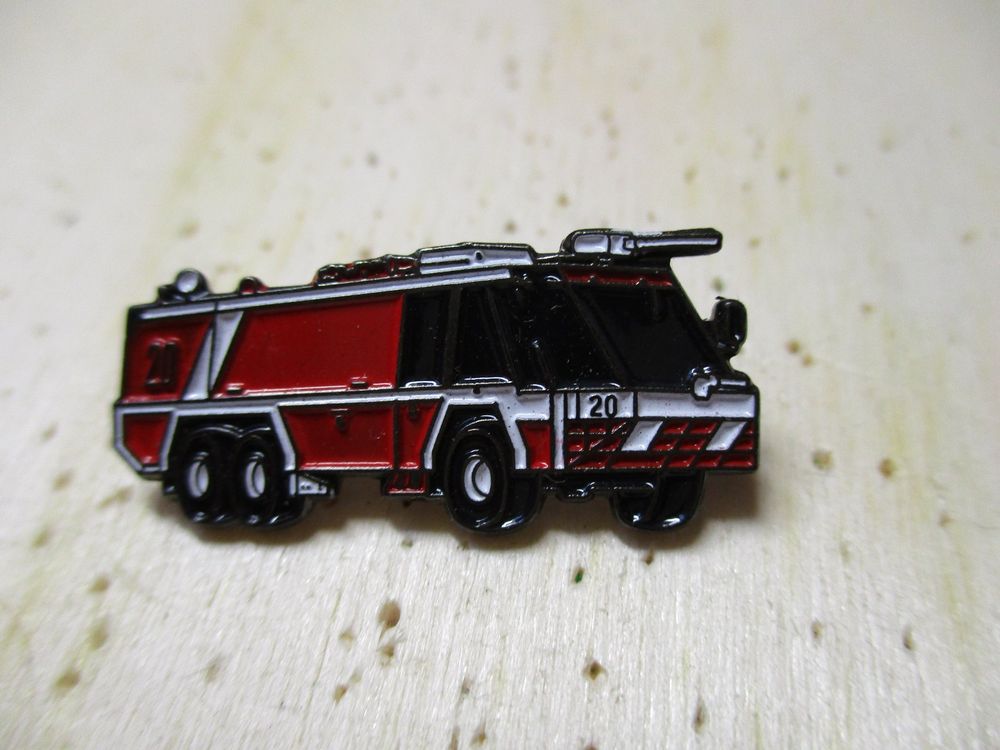 Feuerwehr Pin Scan-81 DL-30 Leiterwagen - Metall Anstecker 36mm, Handbemalt
