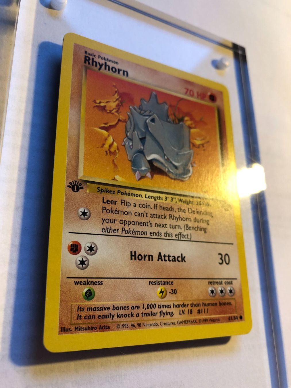 Sammelbilder & Trading cards: Rhyhorn 1st Jungle - MINT - ab 1.- – Gebraucht aus Giubiasco von dan_pr8b 1