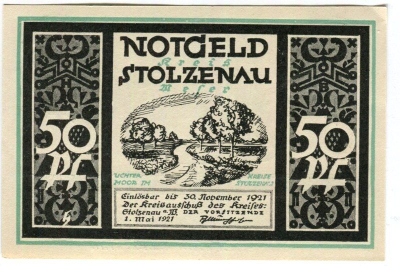 Banconote: Notgeld "50 Pfennig. Stolzenau 1921" – Usato da Basel venduto da Butsch5