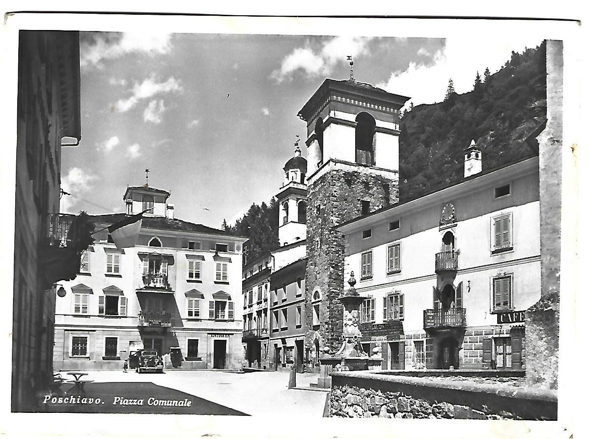 Cartoline postali: Poschiavo Piazzav Comunale – Usato da Wetzikon ZH venduto da Brulu100